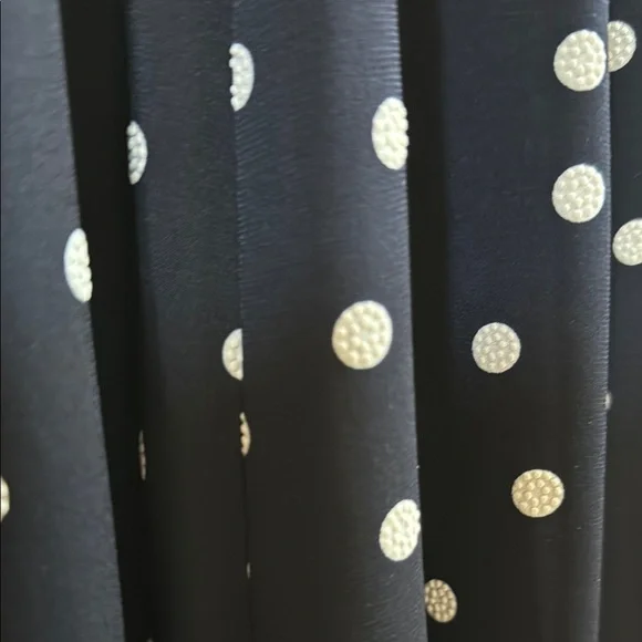 Croft & Barrow Navy Jersey Polka Dot Dress - Picture 4 of 6